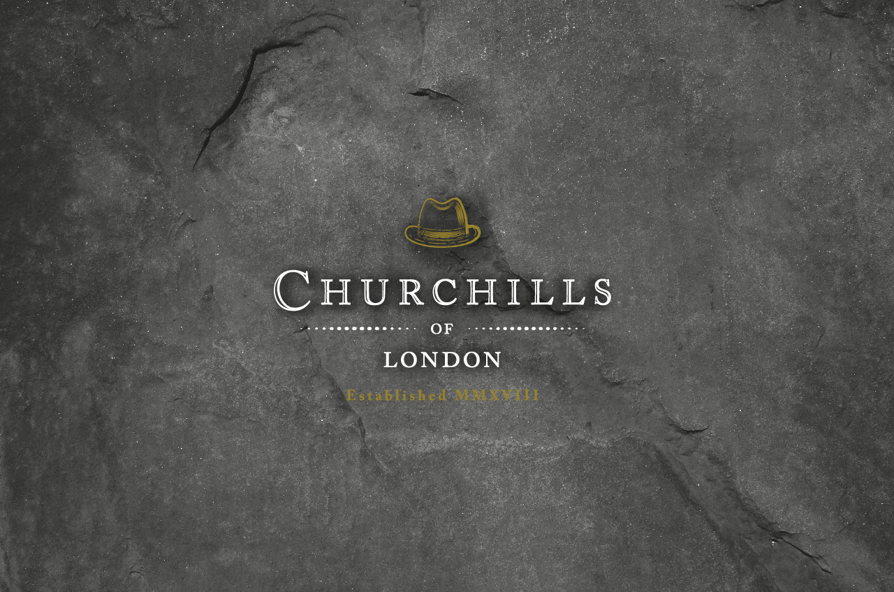 Churchills of London logo design for new toiletries range.